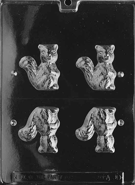 3D SQUIRREL Animal Chocolate Candy Mold Craft Supply