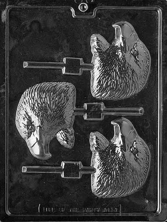 EAGLE HEAD LOLLY Animal Sucker Chocolate Candy Mold
