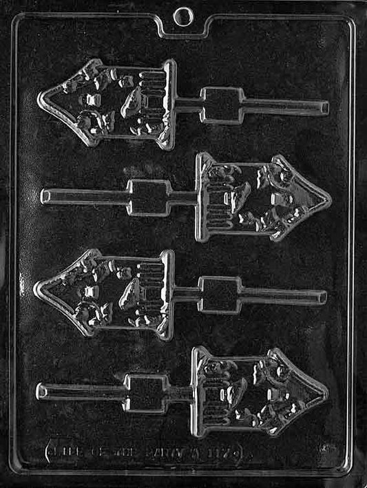 BIRD HOUSE LOLLY Animal Sucker Chocolate Candy Mold Craft Supply