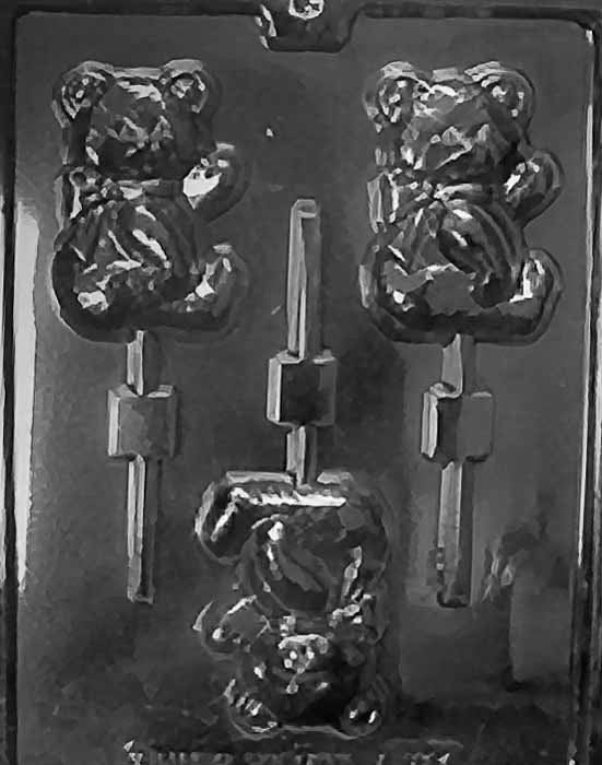 SWEET TEDDY BEAR Lolly Animal Sucker Chocolate Candy Mold