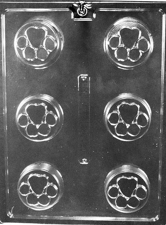 PAW PRINT COOKIE Chocolate Candy Mold