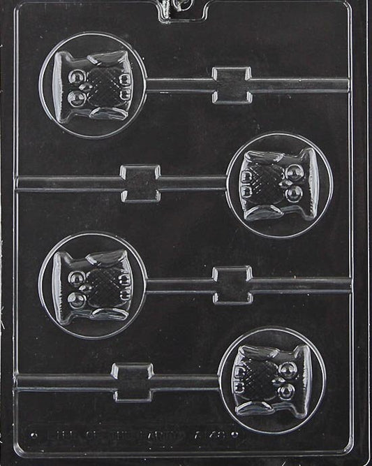 OWL LOLLY Animal Sucker Chocolate Candy Mold