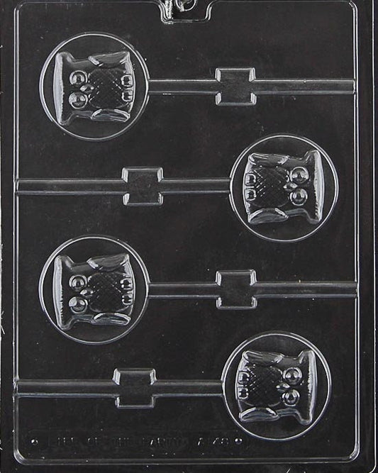OWL LOLLY Animal Sucker Chocolate Candy Mold Craft Supply