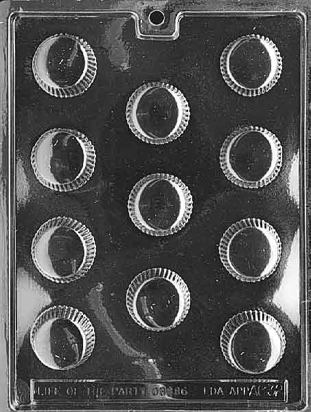 MEDIUM PEANUT BUTTER Cup Chocolate Candy Mold Craft Supply