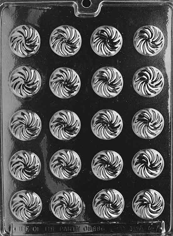 SWIRL MINTS Chocolate Candy Mold Craft Supply