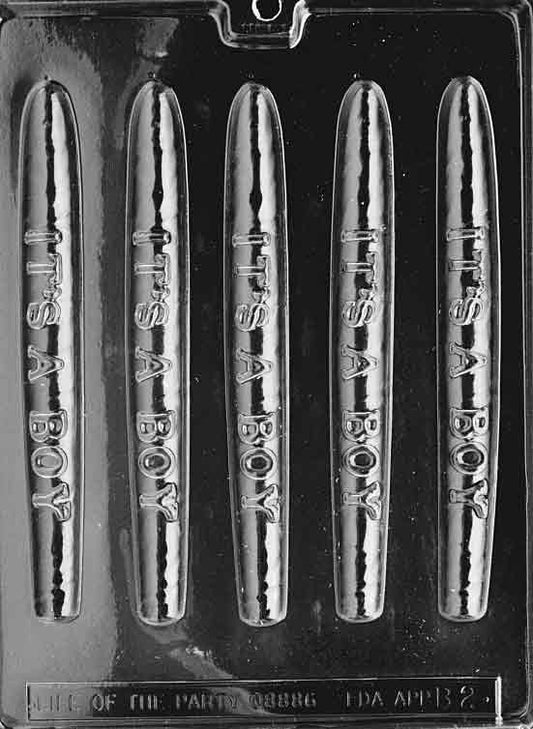 IT'S A BOY CIGAR Baby Chocolate Candy Mold Craft Supply
