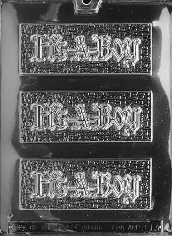 IT'S A BOY BAR Baby Chocolate Candy Mold Craft Supply