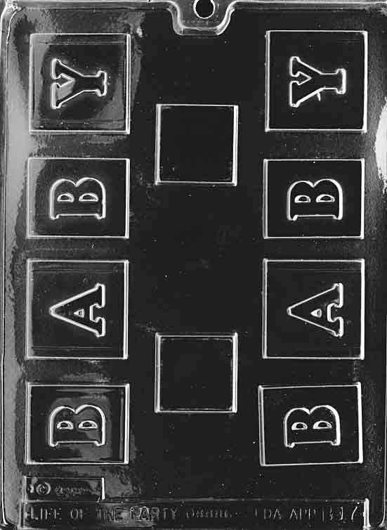 SMALL BABY BLOCK Chocolate Candy Mold