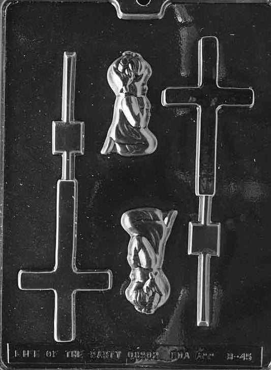 GIRL CHRISTENING LOLLY Baby Sucker Chocolate Candy Mold