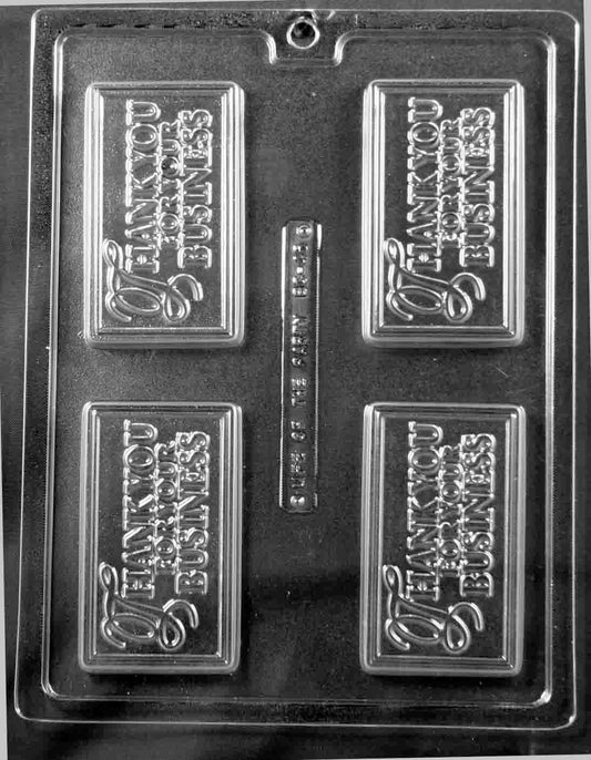 THANK YOU FOR Your Business Card Chocolate Candy Mold