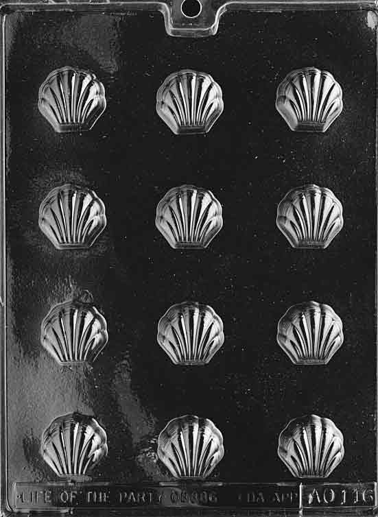 SHELL BON BON Bite Size Chocolate Candy Mold Craft Supply