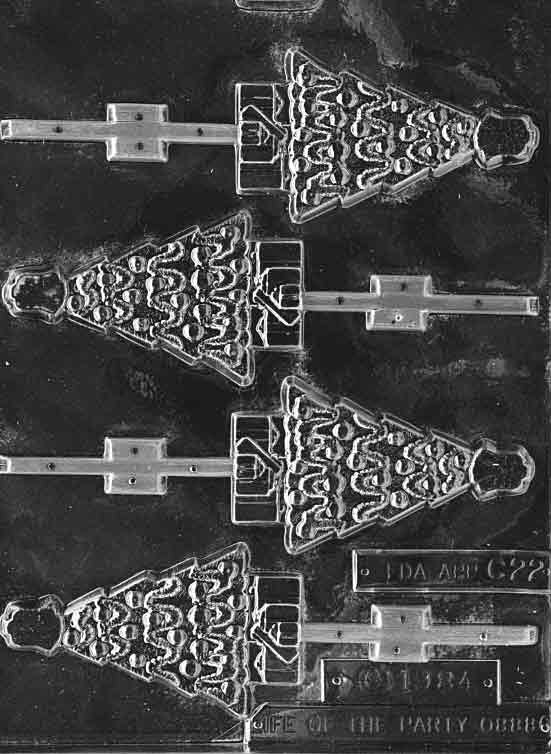 CHRISTMAS TREE With ANGEL Chocolate Candy Mold Craft Supply