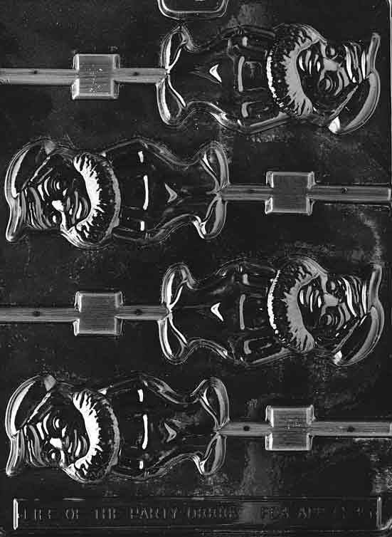 ELF LOLLY Christmas Sucker Chocolate Candy Mold Craft Supply