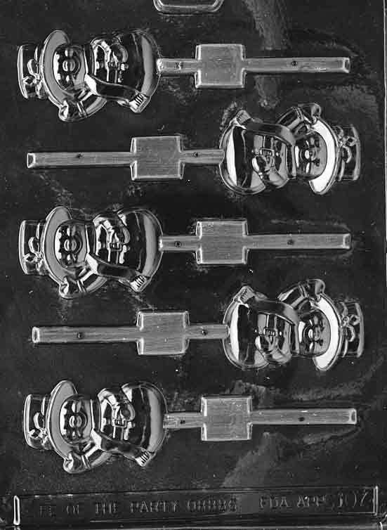 SMALL SNOWMAN With HAT Lolly Christmas Sucker Chocolate Candy Mold Craft Supply