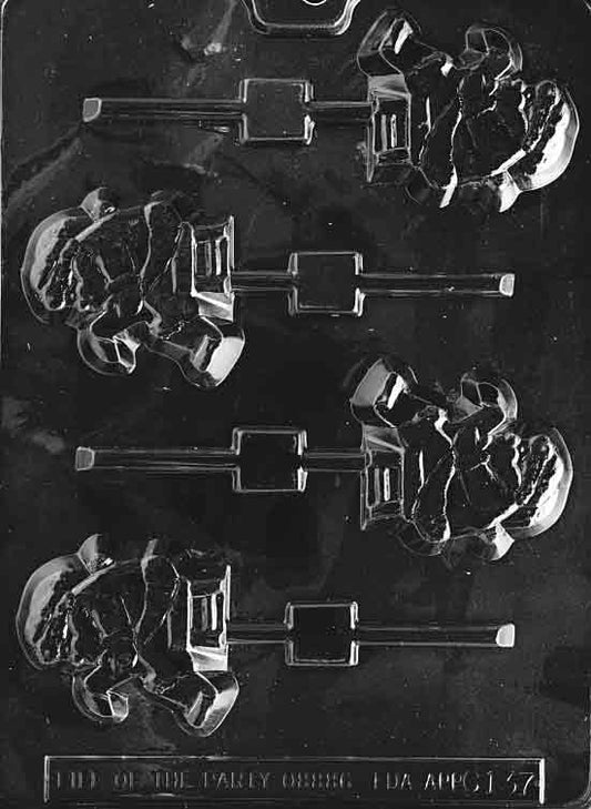 SANTA WITH LIST Lolly Christmas Sucker Chocolate Candy Mold