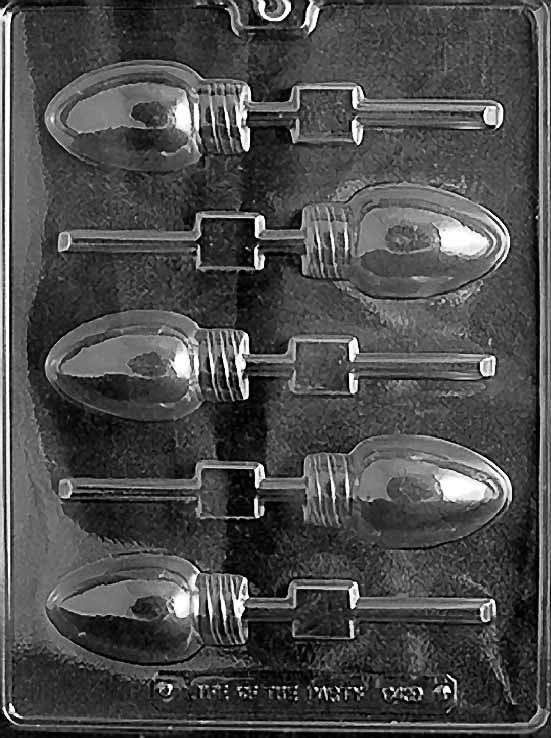 CHRISTMAS BULB Lolly Sucker Chocolate Candy Mold Craft Supply
