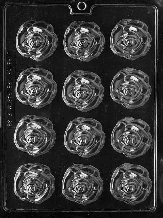 MEDIUM OPEN ROSE Chocolate Candy Mold
