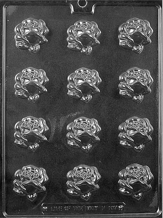 PRETTY ROSE Bite Size Chocolate Candy Mold Craft Supply