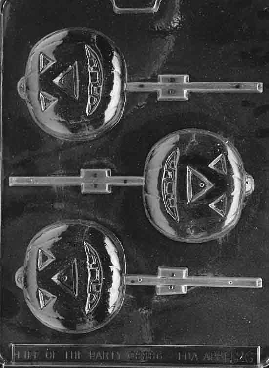 JACK O LANTERN Large Lolly Halloween Sucker Chocolate Candy Mold