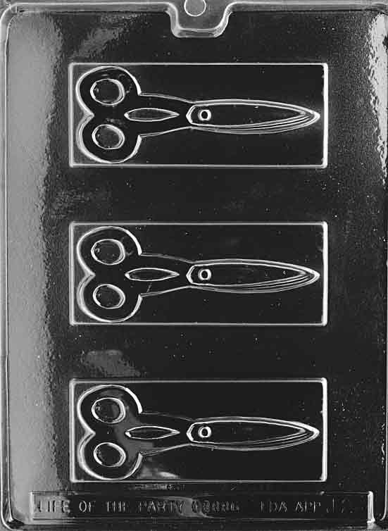 SCISSORS Chocolate Candy Mold Craft Supply