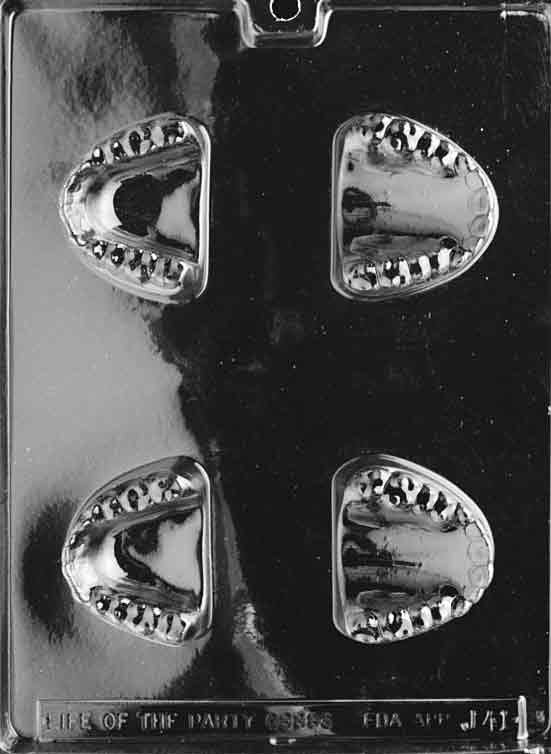 FALSE TEETH Chocolate Candy Mold Craft Supply