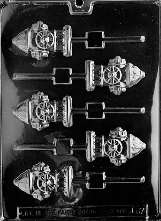 FIRE HYDRANT LOLLY Sucker Chocolate Candy Mold Craft Supply