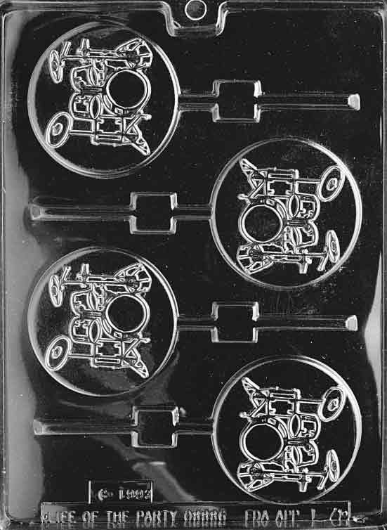 DRUM LOLLY Sucker Chocolate Candy Mold Craft Supply