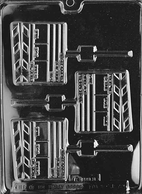 DIRECTOR'S CLAPBOARD LOLLY Sucker Chocolate Candy Mold Craft Supply
