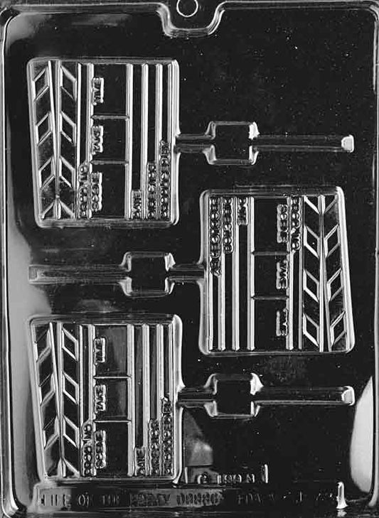 DIRECTOR'S CLAPBOARD LOLLY Sucker Chocolate Candy Mold Craft Supply