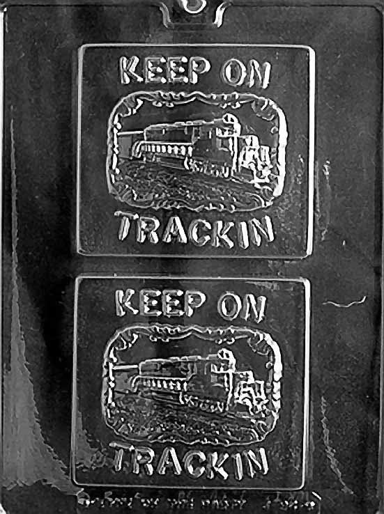 TRAIN GREETING CARD Chocolate Candy Mold