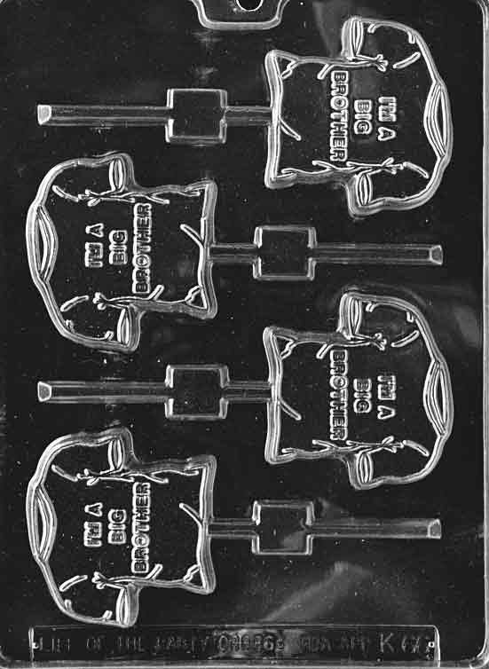I'M A BIG BROTHER LOLLY Sucker Chocolate Candy Mold Craft Supply