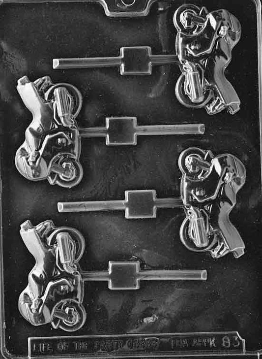 SPORTSBIKE MOTORCYCLE LOLLY Sucker Chocolate Candy Mold Craft Supply