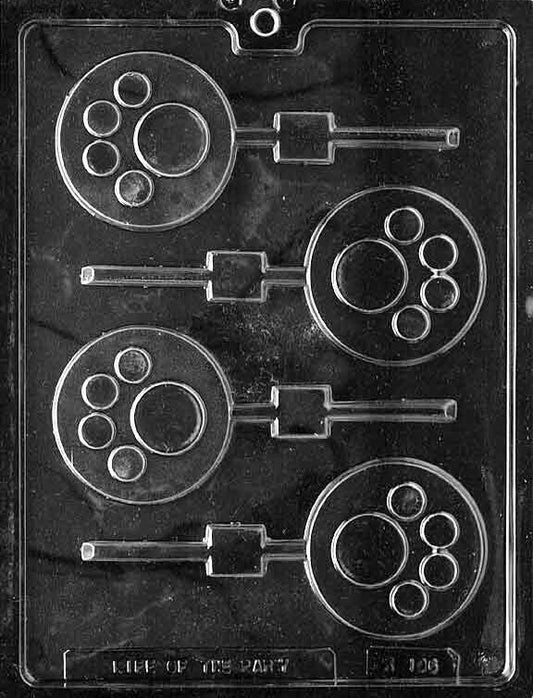 PAW PRINT LOLLY Sucker Chocolate Candy Mold