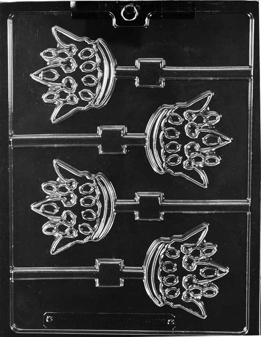 CROWN LOLLY Sucker Chocolate Candy Mold
