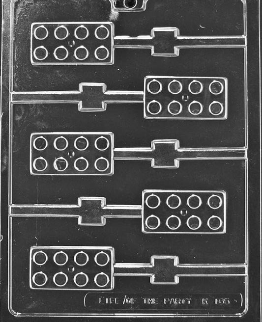 BUILDING BLOCKS Lolly Sucker Chocolate Candy Mold