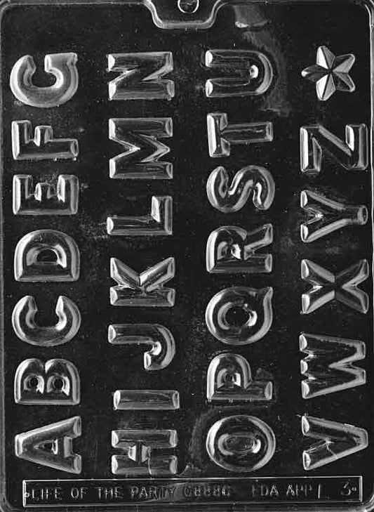 ALPHABET (A-Z) Letters Chocolate Candy Mold