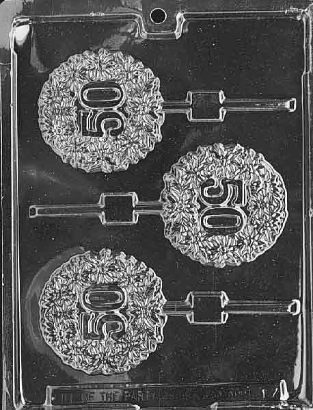 50TH ANNIVERSARY LOLLY Sucker Chocolate Candy Mold