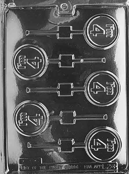 I'M 4 LOLLY Sucker Chocolate Candy Mold Craft Supply