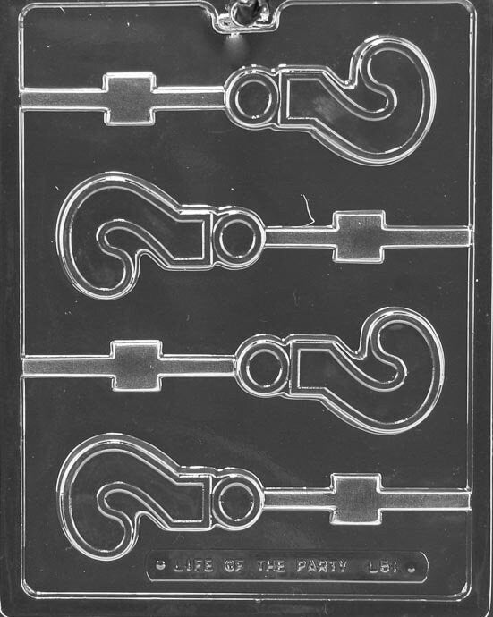QUESTION MARK LOLLY Sucker Chocolate Candy Mold Craft Supply