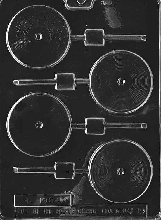 VINYL RECORD LP Lolly Sucker Chocolate Candy Mold Craft Supply