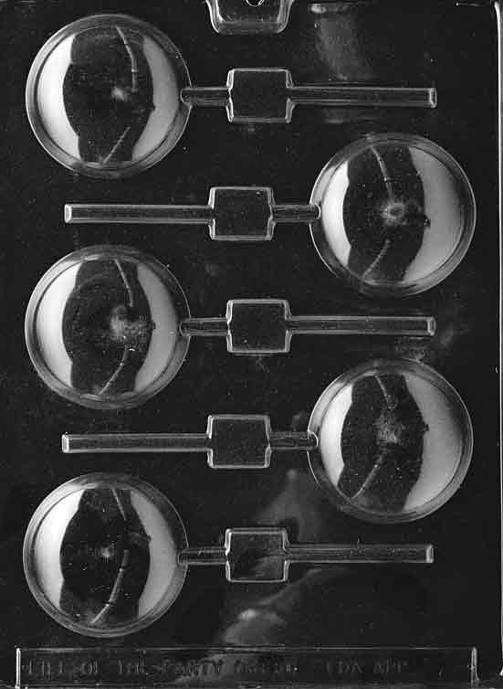 ROUND LOLLY Sucker Chocolate Candy Mold Craft Supply