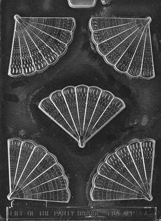 SMALL FAN Chocolate Candy Mold