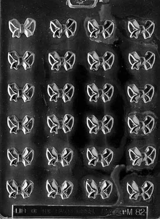 BITE SIZE BOWS Chocolate Candy Mold Craft Supply