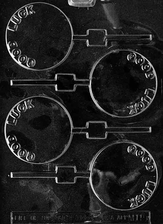 GOOD LUCK LOLLY Sucker Chocolate Candy Mold
