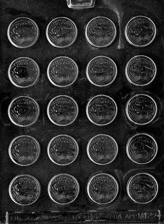 SMALL COINS TOKENS Chocolate Candy Mold Craft Supply