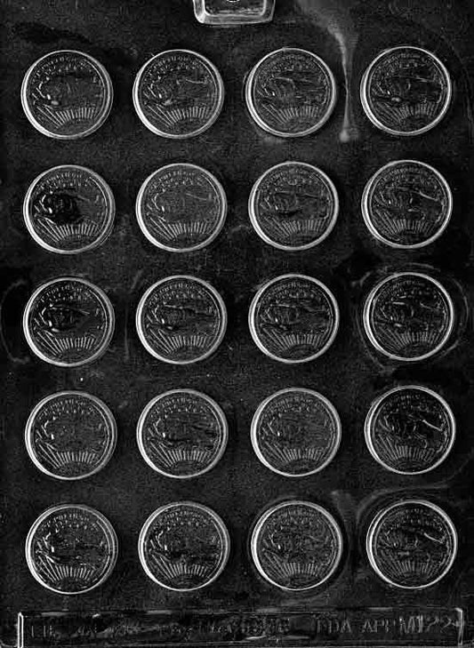 SMALL COINS TOKENS Chocolate Candy Mold Craft Supply