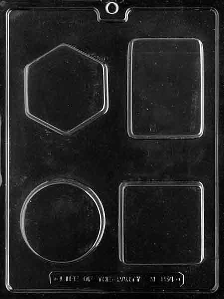 4 SHAPE SOAP BARS Chocolate Candy Mold Craft Supply