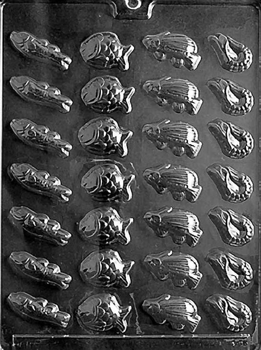 FISH ASSORTMENT Chocolate Candy Mold Craft Supply