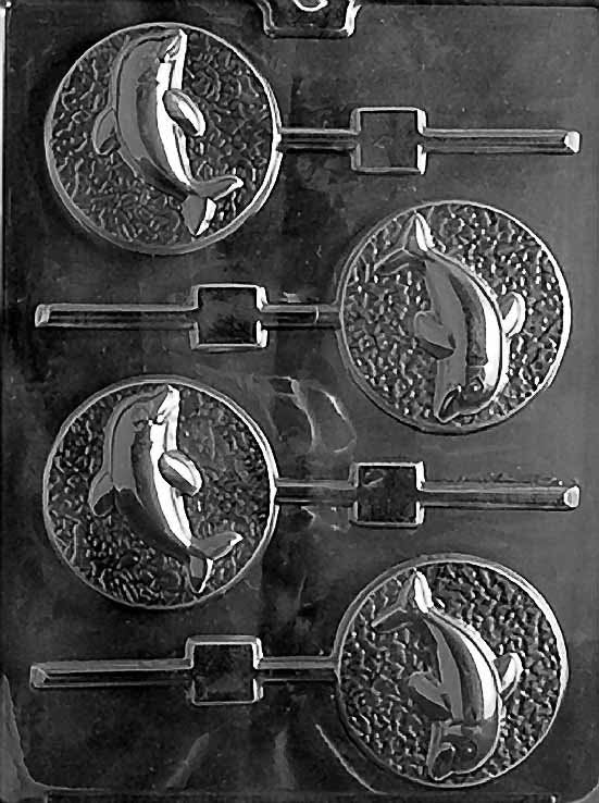 DOLPHIN LOLLY Sucker Chocolate Candy Mold