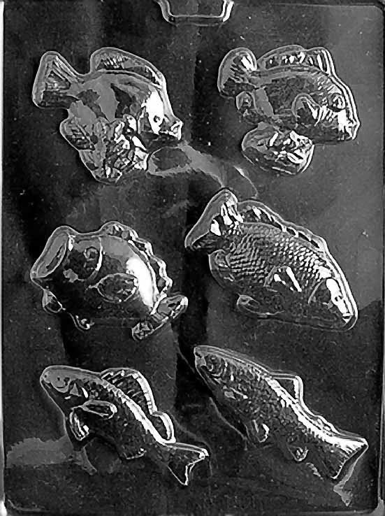 ASSORTED FISH Chocolate Candy Mold Craft Supply